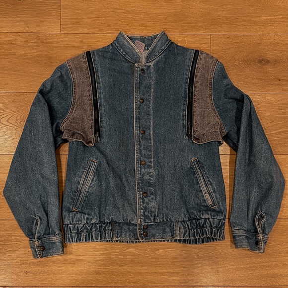 Vintage Jordache Denim Bomber Jacket